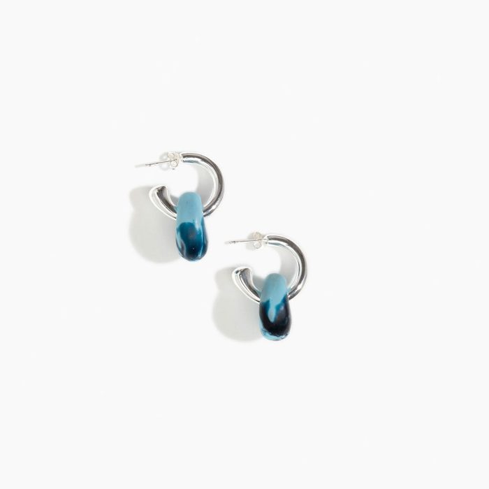 Splash Earrings Small Water - Dinosaur Designs