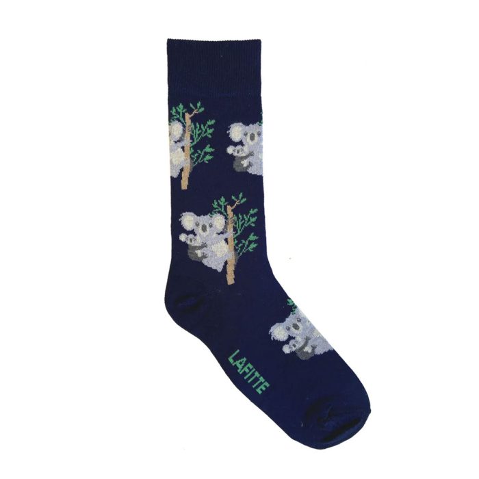 Socks Koala Navy Bamboo Size 6-11 - Lafitte