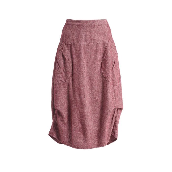Skirt Milwaukee Haven Vino Wool/Linen - Olga De Polga
