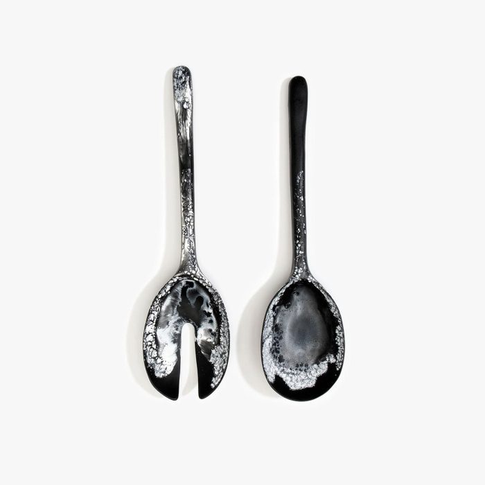 Servers Stone Long Black Marble - Dinosaur Designs