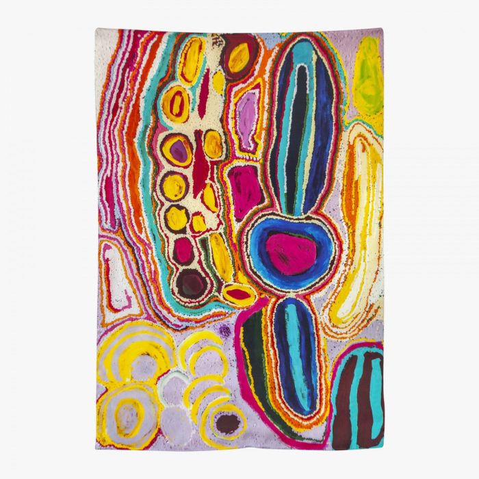 Scarf Silk Parnngurr Area by Jakayu Biljabu - One of Twelve
