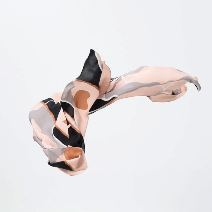 Silk Scarf This Place Pink 180cm x 100cm - Ngali