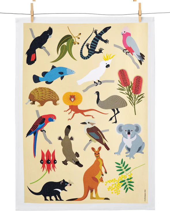 Teatowel Aussie Wildlife - WilsonPayne Aust