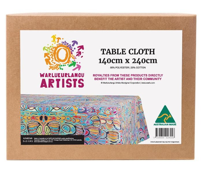 Table Cloth Judy Watson 140 cm x 240 cm - Warlukurlangu