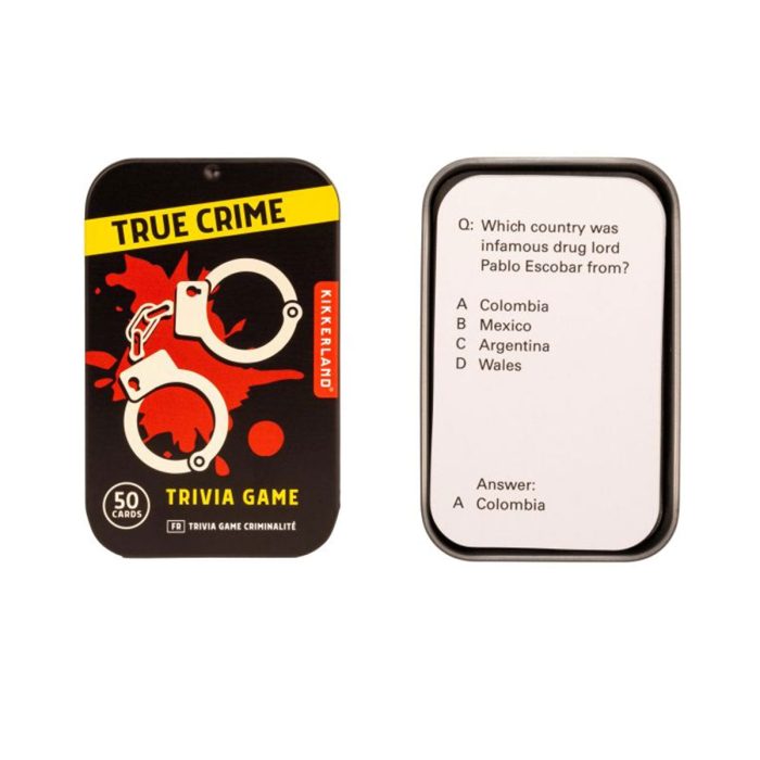 True Crime Trivia Card Game - Independant Studios