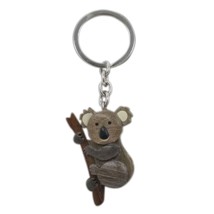 Timber Keyring Koala Front Branch - Wilmot Harvey