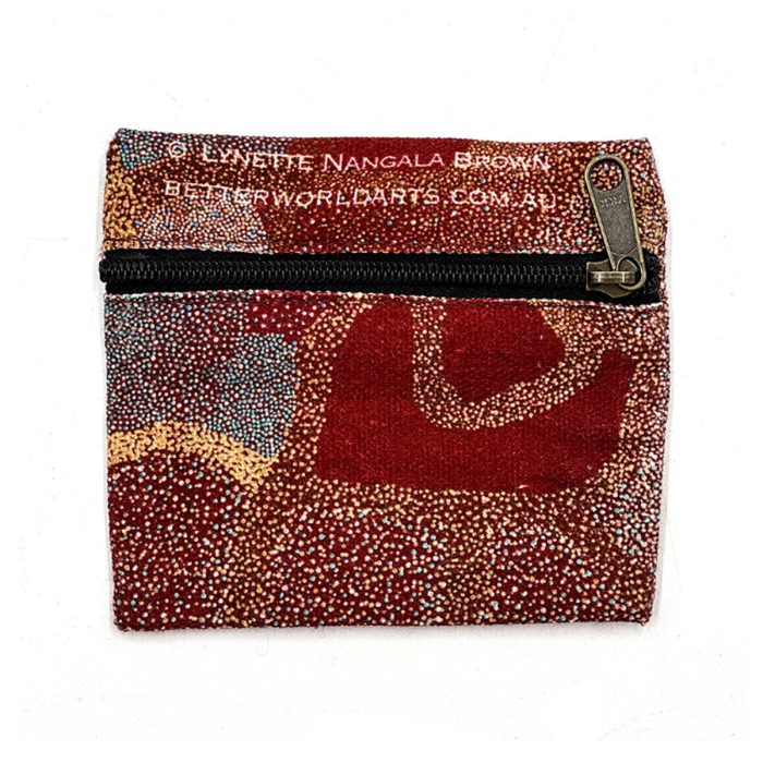 Travel Light Pouch Lynette Nangala Brown - Better World Arts