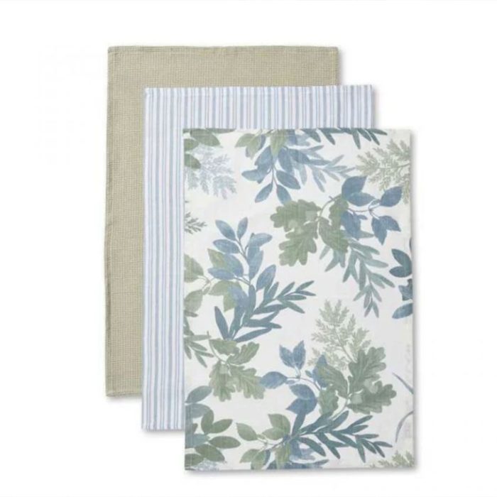 Tea Towel Pack Naree Seafoam - Madras Link