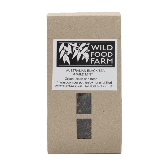 Tea Wild Mint & Black Tea 75g - Wild Food Farm