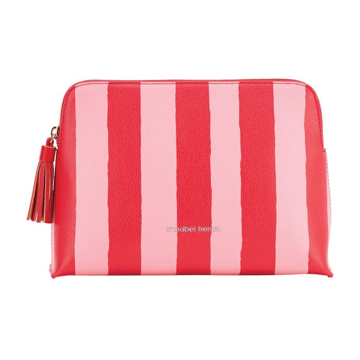Vanity Bag Trailing Natives/Stripe Large - Annabel Trends