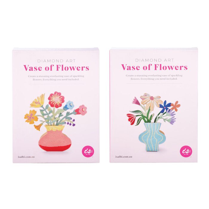 Vase Of Flowers Diamond Art - Isalbi