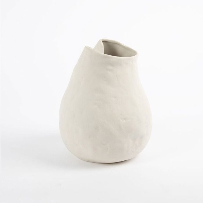 Vase Gaia White Tall 15x20cm - Papaya