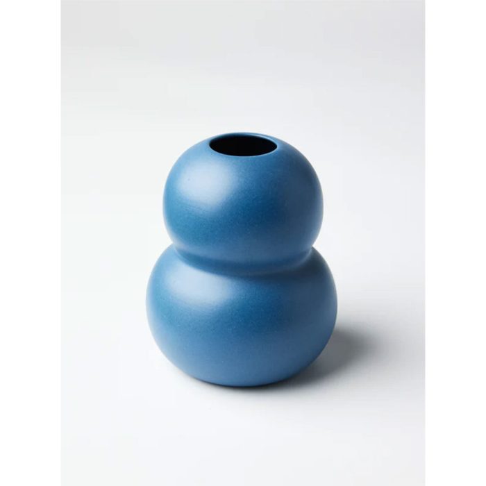 Vase Happy Double French Blue - Jones and Co