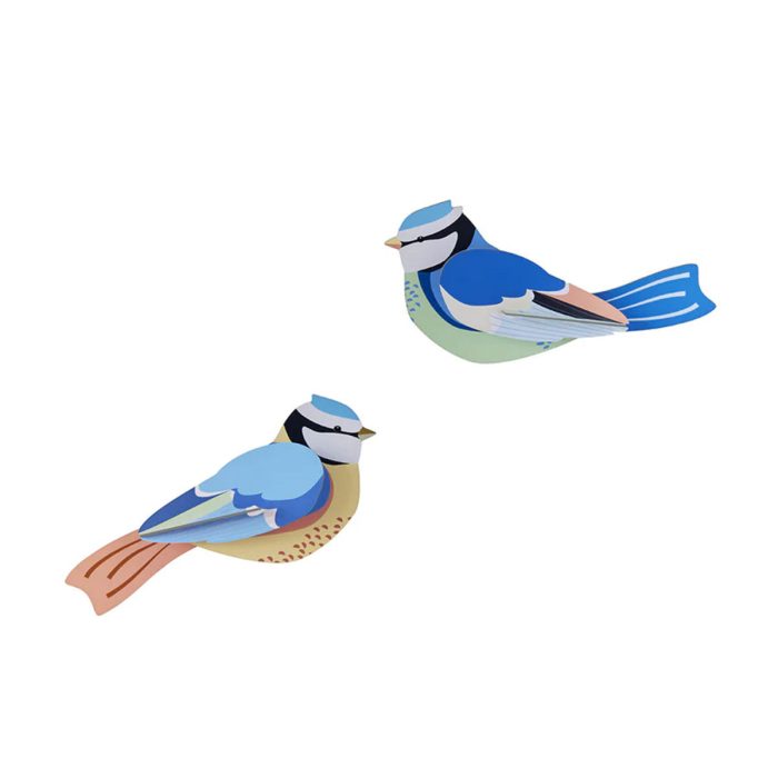 Wall Art Blue Tits Garden Birds - Until