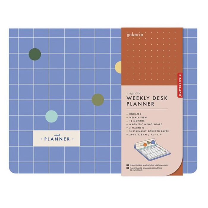 Weekly Desk Planner Magnetic Inkerie - Isalbi