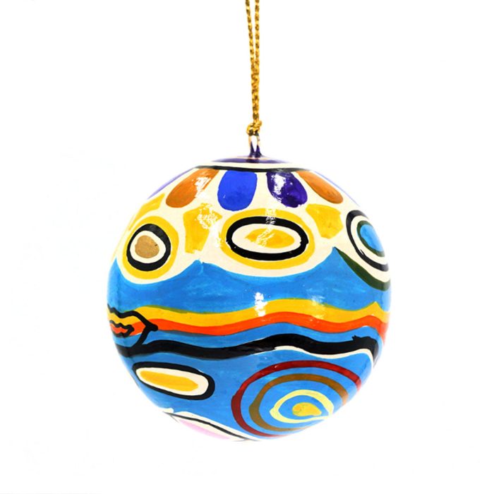 Xmas Ball Judy Napangardi Watson 7.6cm - Better World Arts